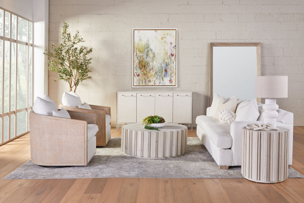 McGuire Swivel Club Chair