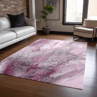 Addison ACN505 Chantille Pink Rectangular Rug 9'x12'