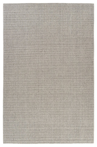 Light Gray Transitional Solid Handwoven New Zealand Wool Indoor Rug, 5' x 7'9"