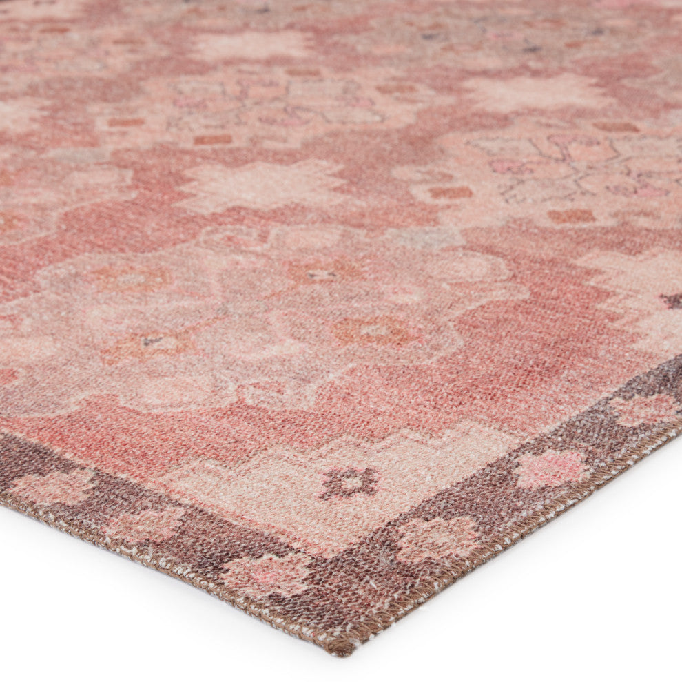 Vibe by Jaipur Living Chilton Medallion Pink/Brown Rug, 2'6"x10'