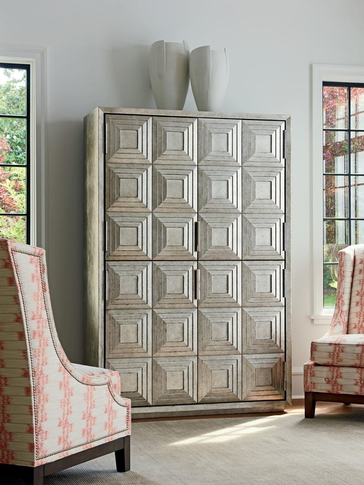 Lifestyle image showing the cabinet in a living room environment.