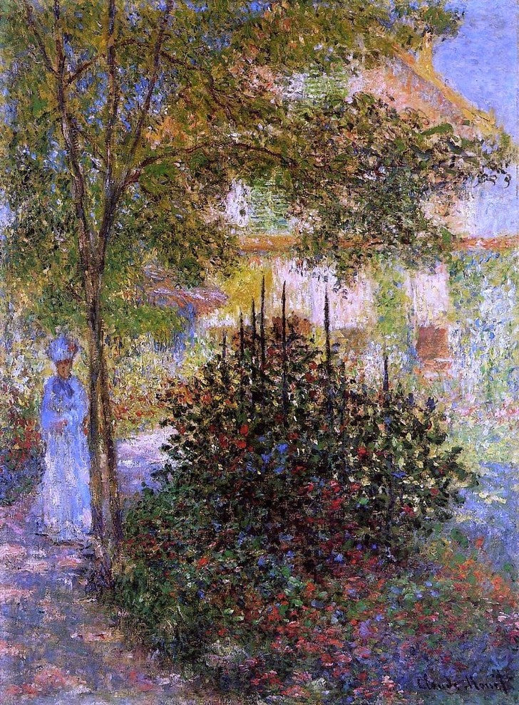 Claude Oscar Monet Camille Monet in the Garden Wall Decal