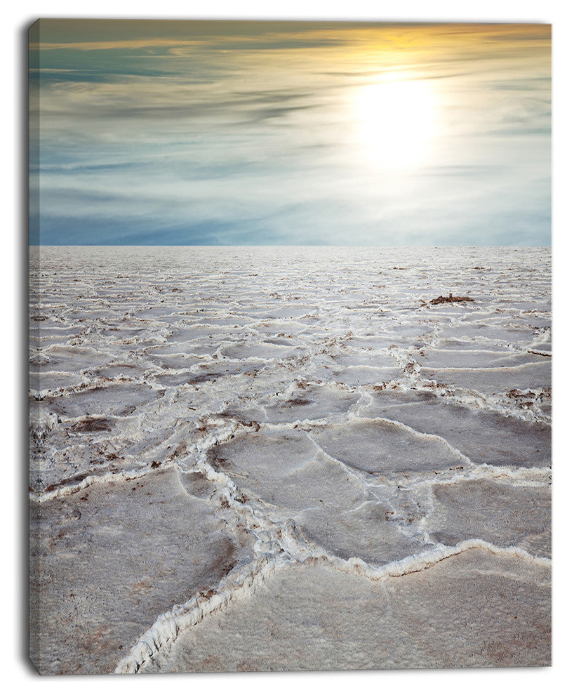 Death Valley under Sunlight, Landscape Wall Art on Canvas, 12"x20"