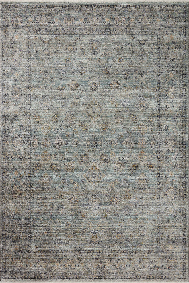 Jean Stoffer x Loloi Katherine Ocean / Gold 7'-10" x 10' Area Rug