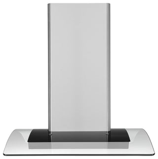Ancona Convertible Island Glass Canopy Range Hood, Night Light Feature, 36 in.
