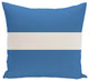 Narrow The Gap Stripe Print Outdoor Pillow, Azure, 20"x20"