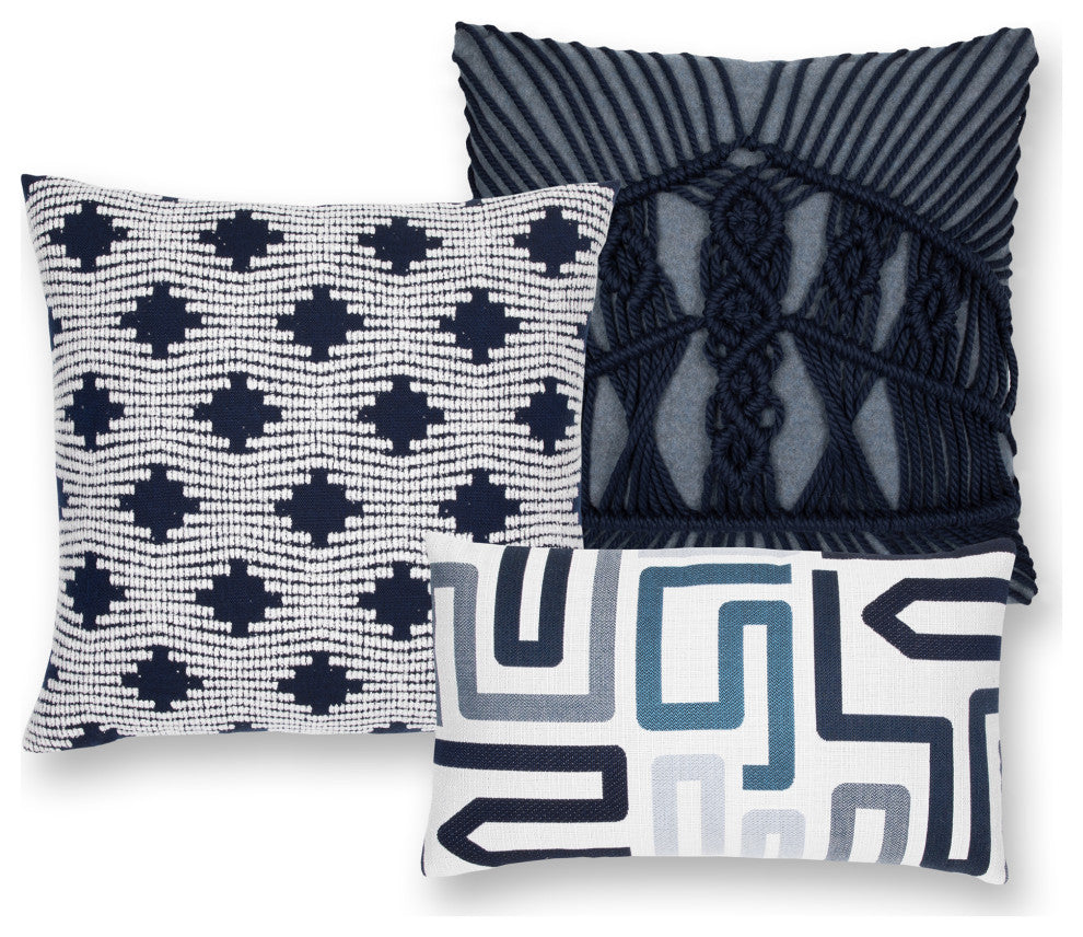 Pizzazz Indigo Indoor/Outdoor Performance Pillow, 20"x20"