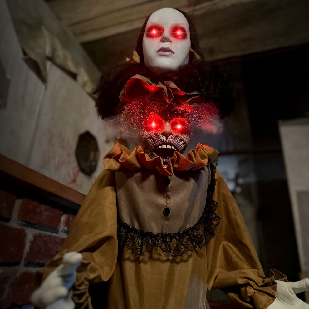 Lifesize Animatronic Haunted Woman, Lights and Sound