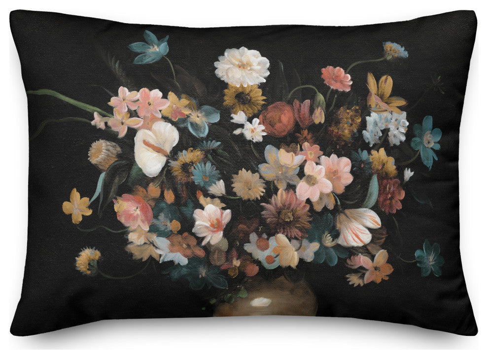 Gloomy Florals, Vase 14"x20" Spun Poly Pillow