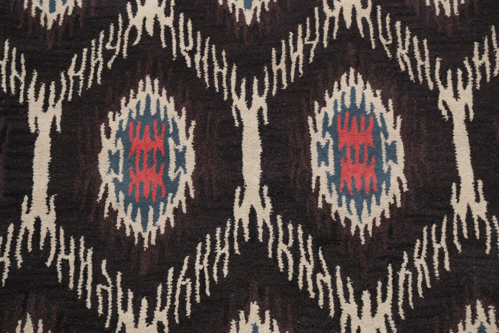 Abstract Contemporary Oriental Area Rug Hand-tufted Wool Carpet 5x8