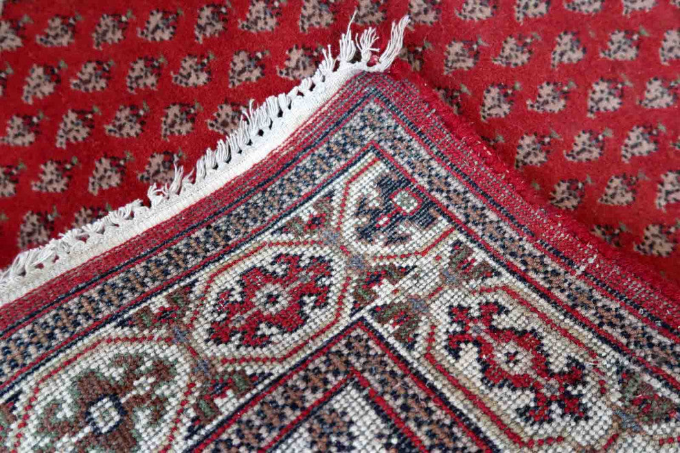 Handmade Vintage Indian Seraband Rug 3'x5.2', 92cmx161cm, 1970s