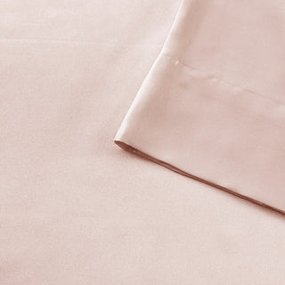 Madison Park Essentials Satin Luxury Satin 2-Piece Pillowcase Set, Blush Pink