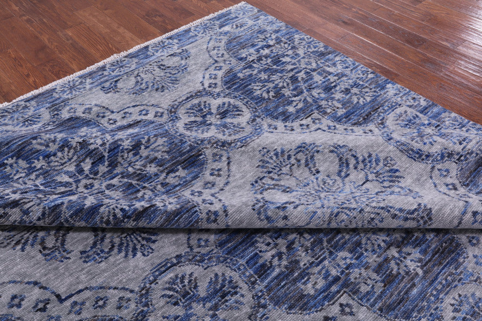 Modern Hand-Knotted Wool Rug 9' 1" X 12' 2" Q8761