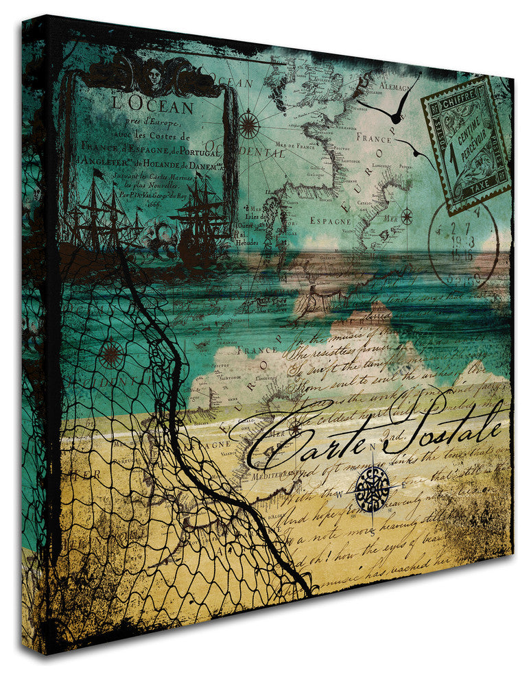Color Bakery 'Ocean Clouds I' Canvas Art, 14x14