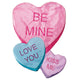 Flag  Double Applique  Be Mine Candy Hearts Polyester Garden