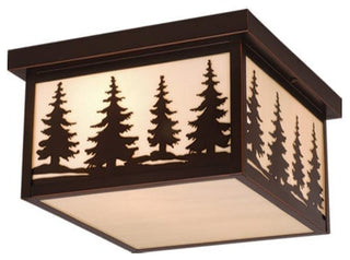 Yosemite 11.5-in Tree Outdoor Ceiling Light Burnished Bronze