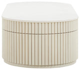 Bella Cream Oval Coffee Table Cream