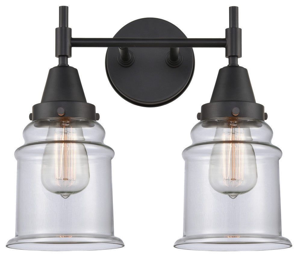 INNOVATIONS LIGHTING 447-2W-BK-G182-LED Caden 2 Light 17 inch Bath Vanity Light