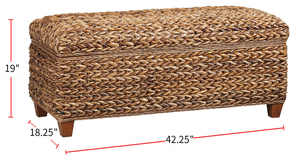 Woven Banana Leaf Trunk, Amber