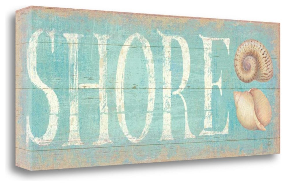 "Pastel Shore" By Daphne Brissonnet, Giclee Print on Gallery Wrap Canvas
