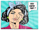 "Woman in Comic Style" Digital Metal Wall Art, 3 Panels, 36"x28"