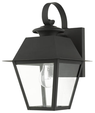 Black Classic, Colonial, Historical, Timeless Outdoor Wall Lantern