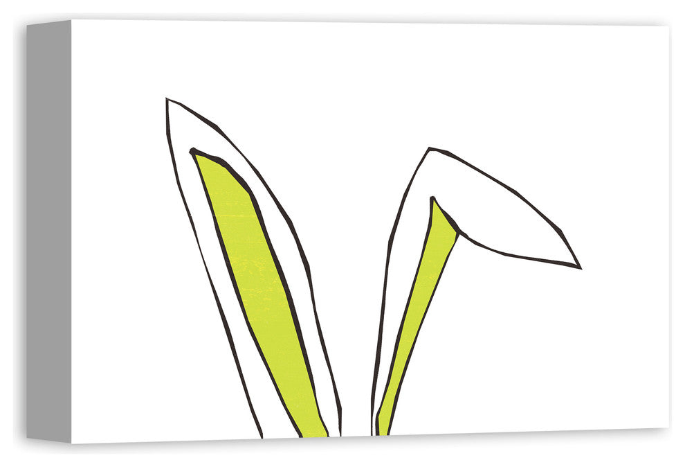 Cartoon Rabbit Ears Canvas Wall Art, 18x12