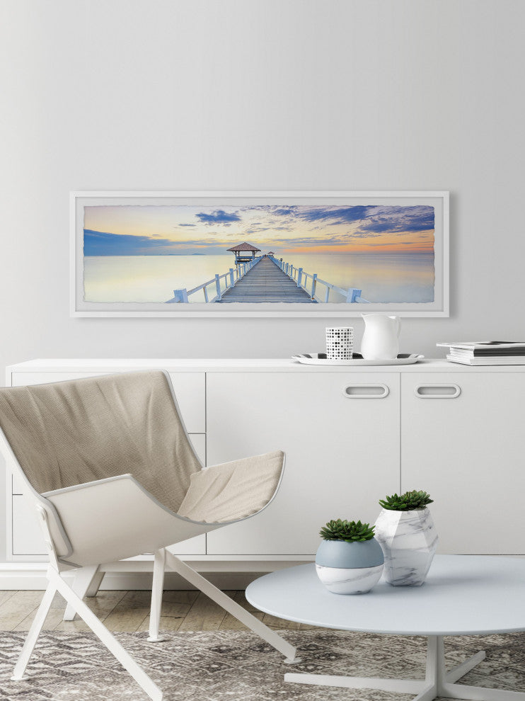 "Memories Are Forever" Framed Painting Print, 45x15