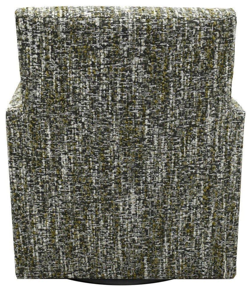 Lounge Upholstered Swivel Club Chair, Paris Green