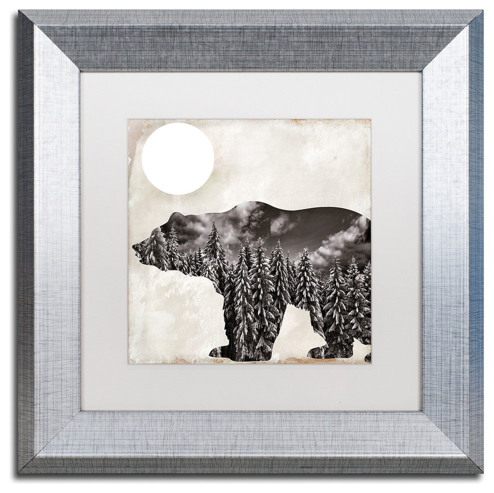 Color Bakery 'Going Wild VI' Matted Framed Art, Silver Frame, White Mat, 11x11