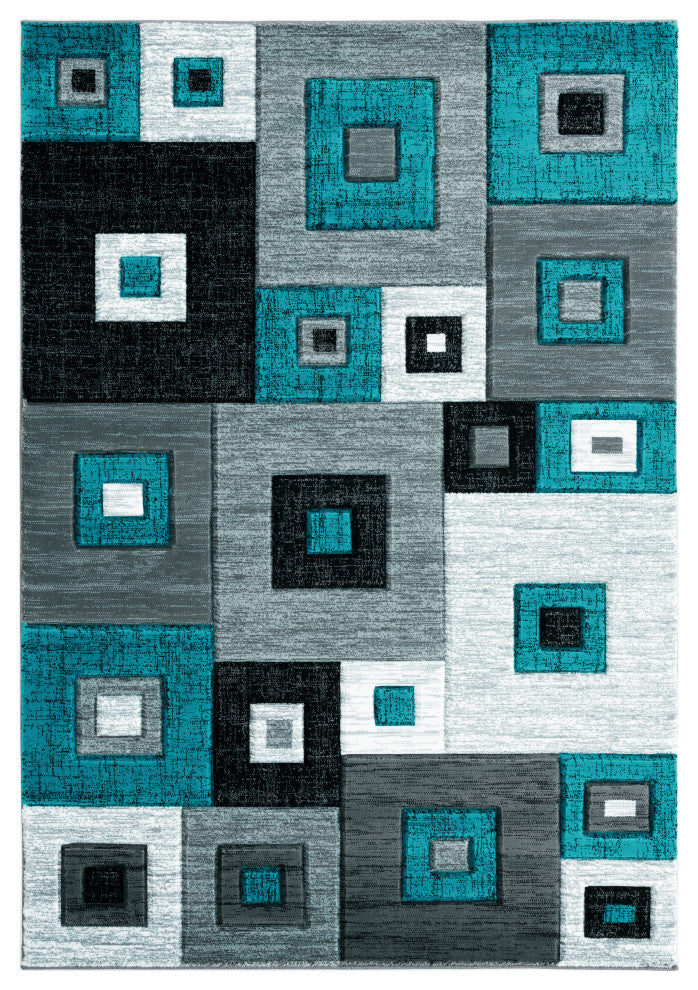 United Weavers Bristol Cicero Turquoise Area Rug 5'3x7'6