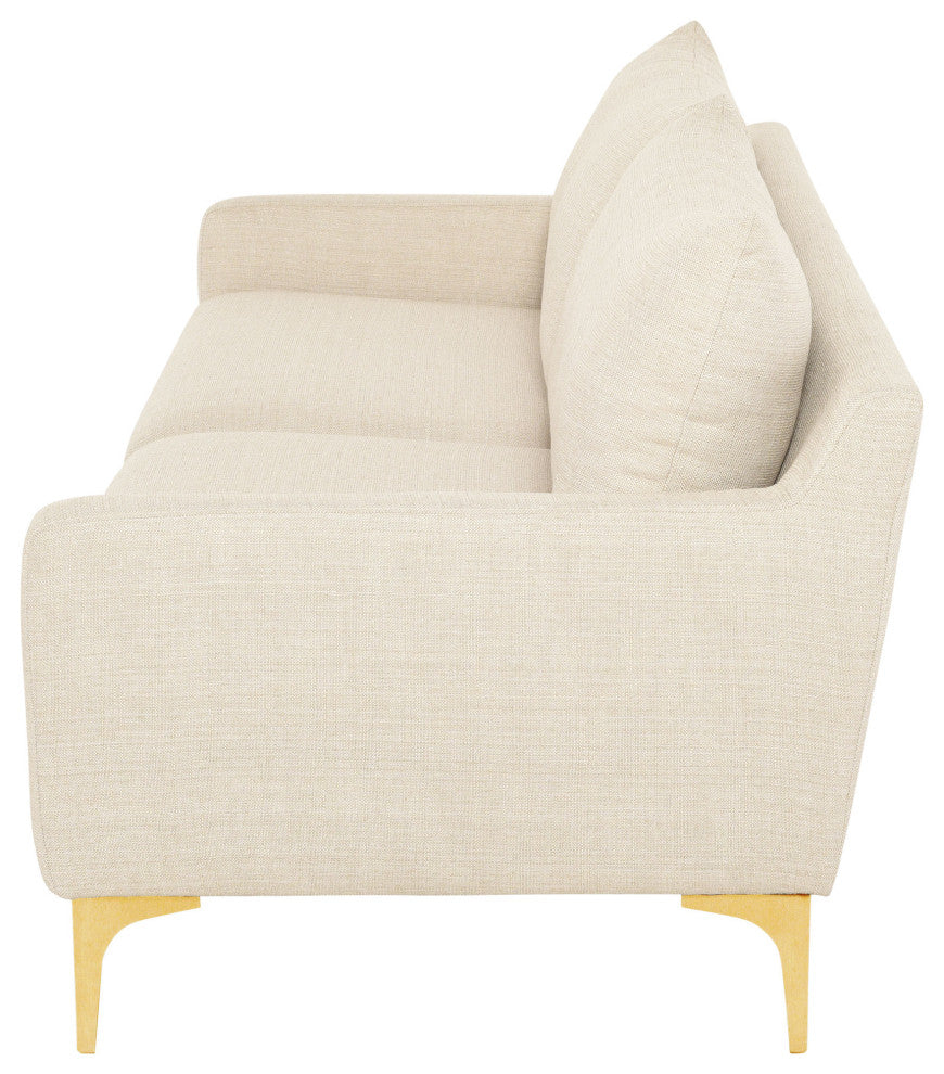 Anders Sand Fabric Triple Seat Sofa, HGSC490