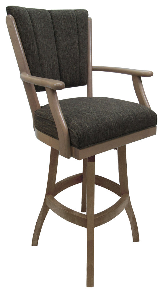 Classic Counter Stools, Sanora Brown, White Wash, 26"