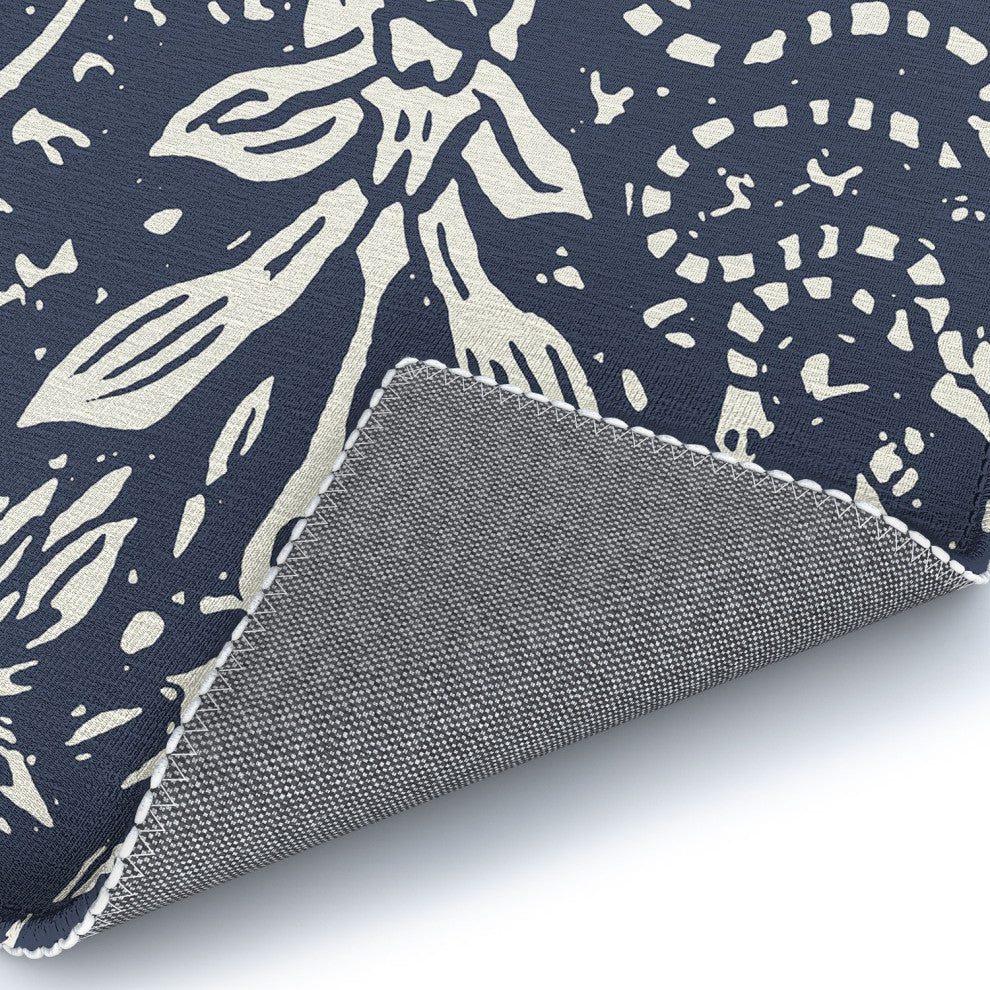 Becky Bailey Flight of Fancy in Dark Blue Area Rug