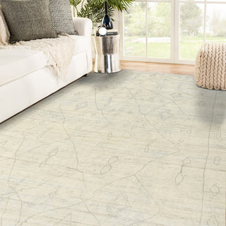 Anna Oakley Area Rug, Ivory, 9' x 12', Geometric