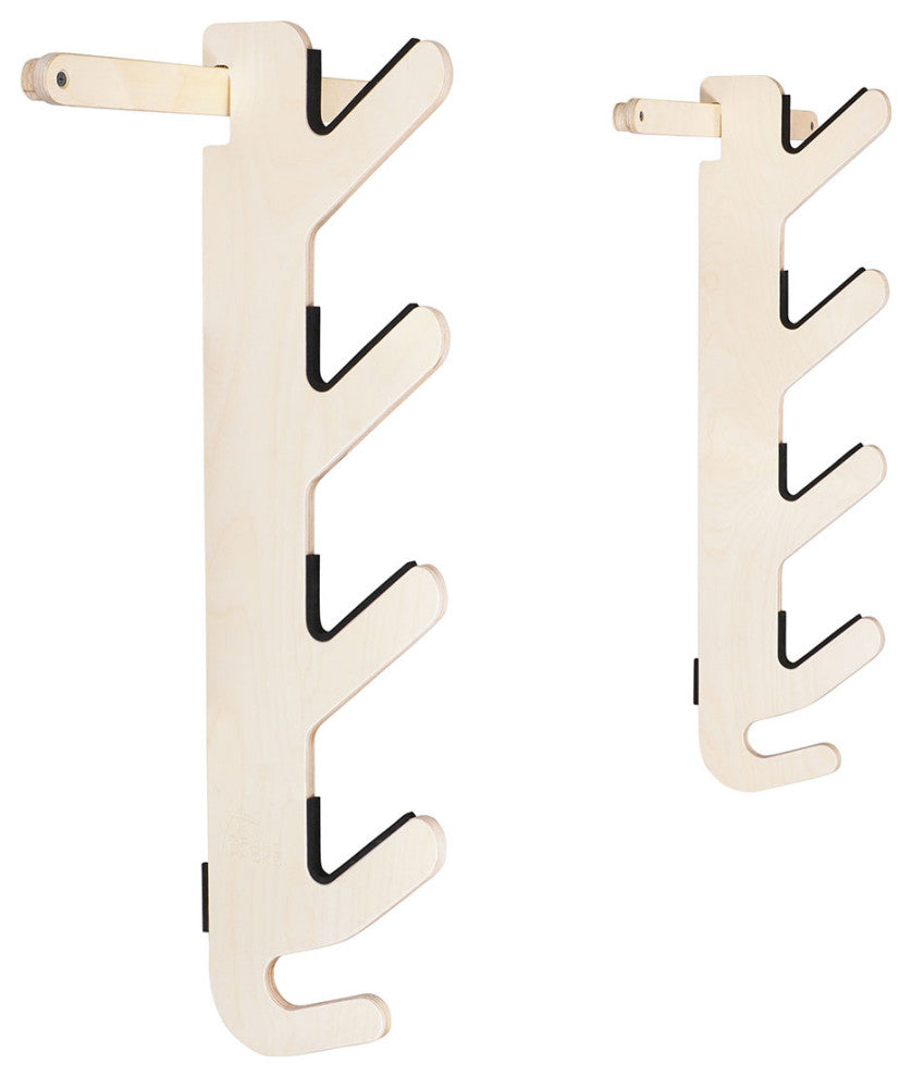 Ski Rack - The Hallsteiner Series Horizontal Ski Wall Mount, Birch, Pro