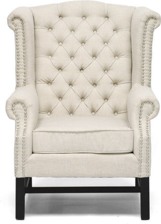 Sussex Beige Linen Club Chair