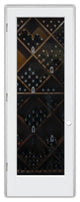 Wine Door - Grape Cluster Grape Ivy - Primed - 30" x 84" - Knob on Right -...