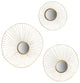 Gewnee Set of 3 Wall Mirror Abstract designed Wall mirrors
