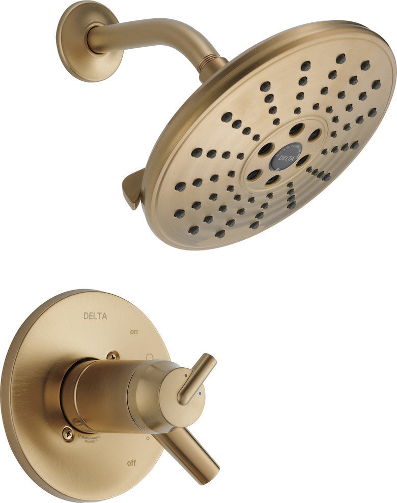 Delta Trinsic TempAssure 17T Series H2Okinetic Shower Trim, Champagne Bronze
