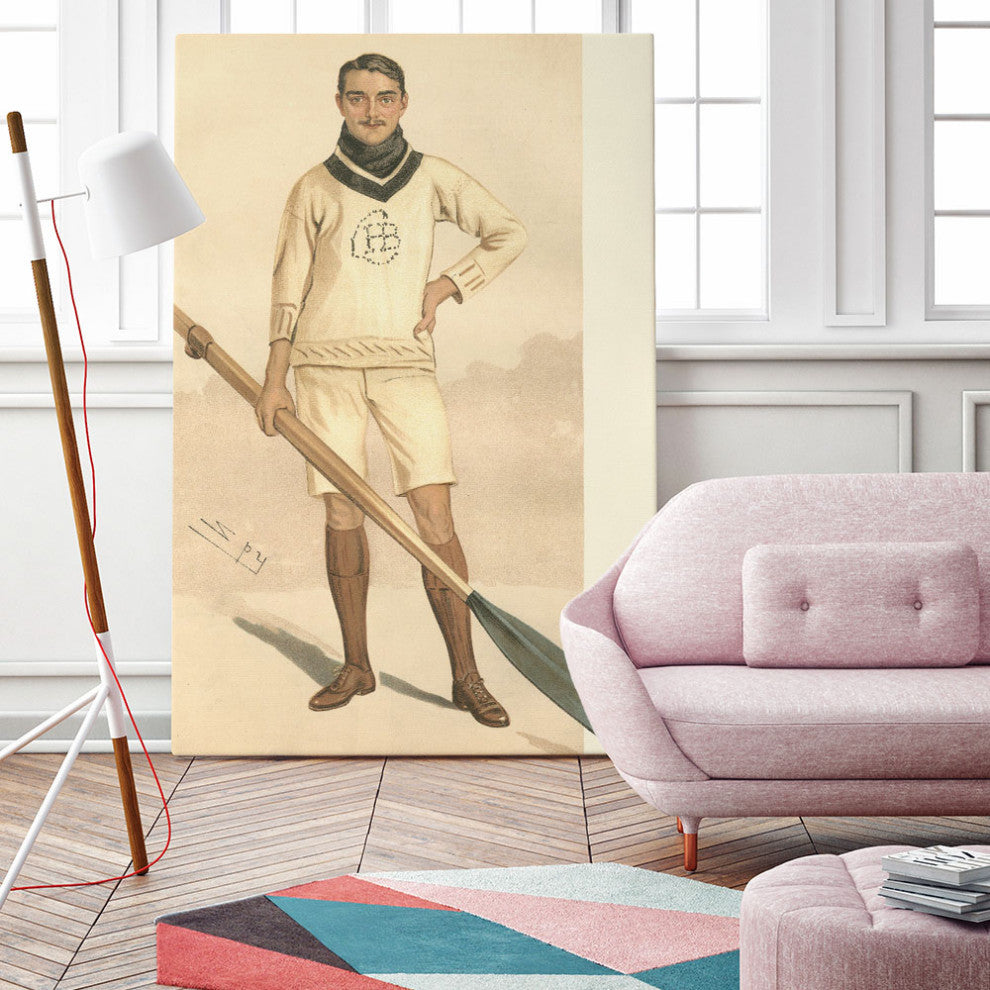 "Vanity Fair Rowing" Fine Art Giant Canvas Print, 54"x84"