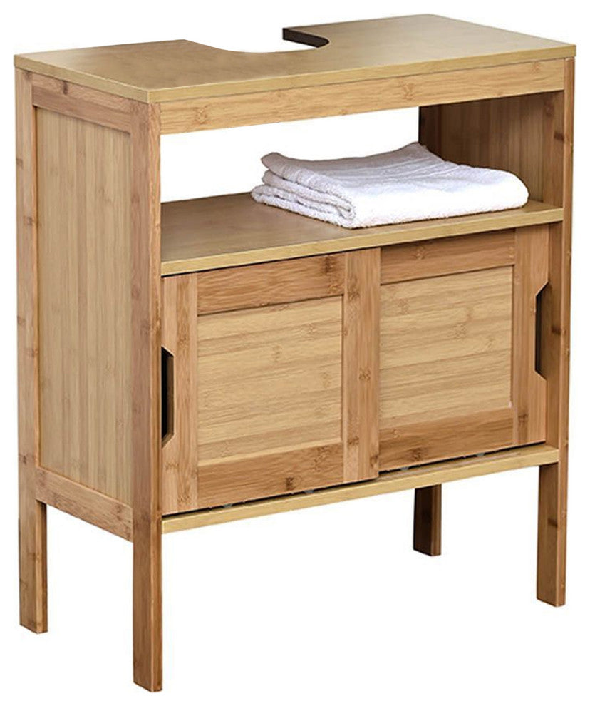 Under-Sink Cabinet, Bathroom Vanity for Small Spaces, U-Shaped Cut-Out, Mahe