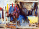 Tile Mural Interior Of A Shop By John Singer Sargent, 6"x8", Glossy