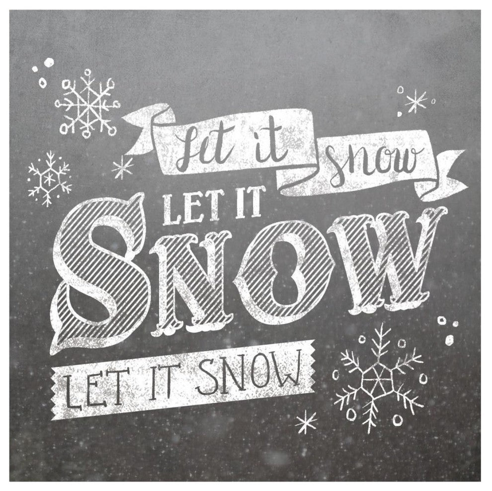 "Let it Snow" Digital Paper Print by Laura Marshall, 20"x20"