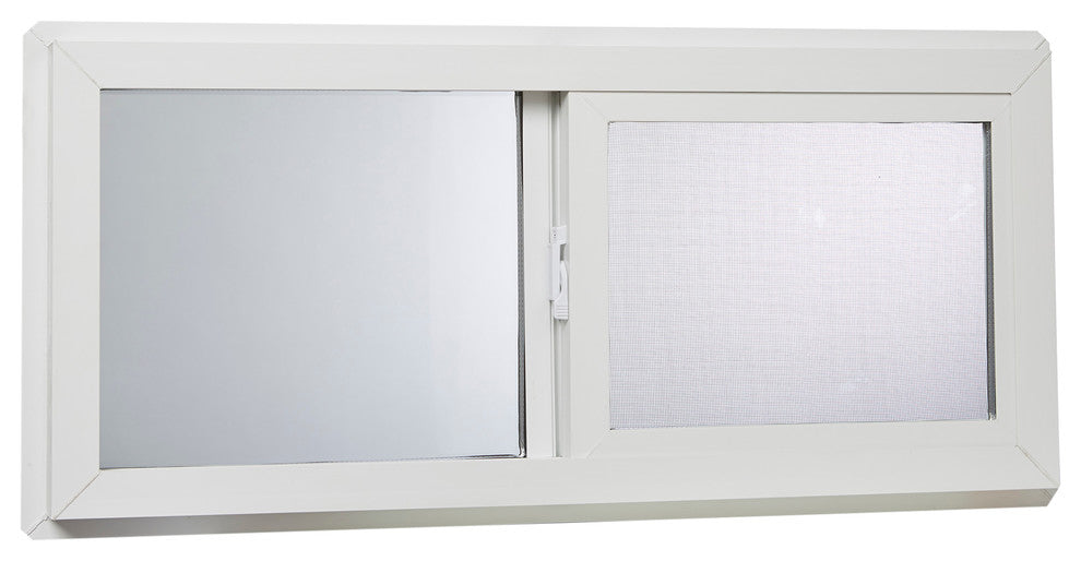 32x14 Vinyl Left, Hand Sliding Window with Dual Pane Insulated Glass