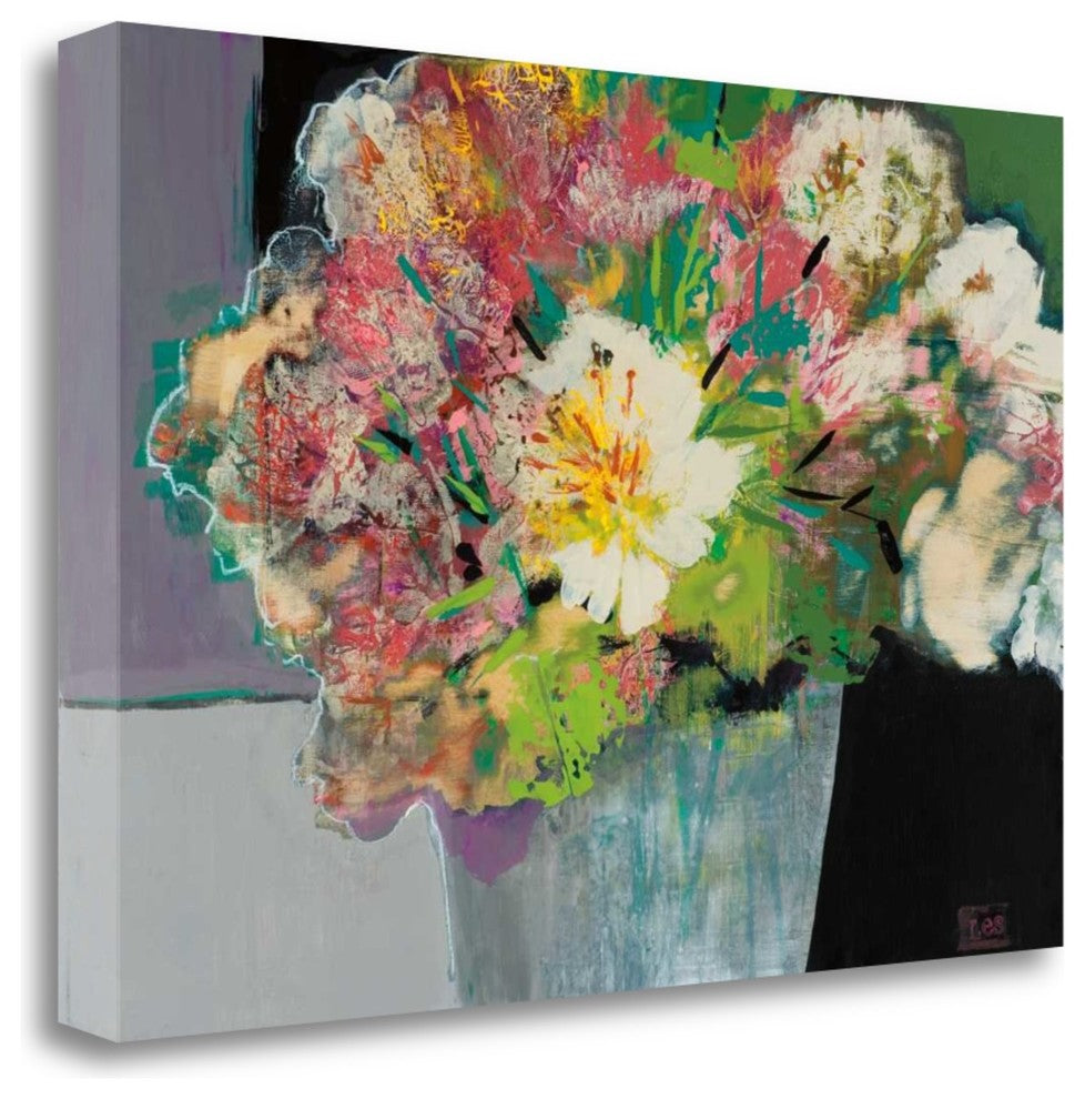 "Flower Market" By Leslie Bernsen, Giclee Print on Gallery Wrap Canvas