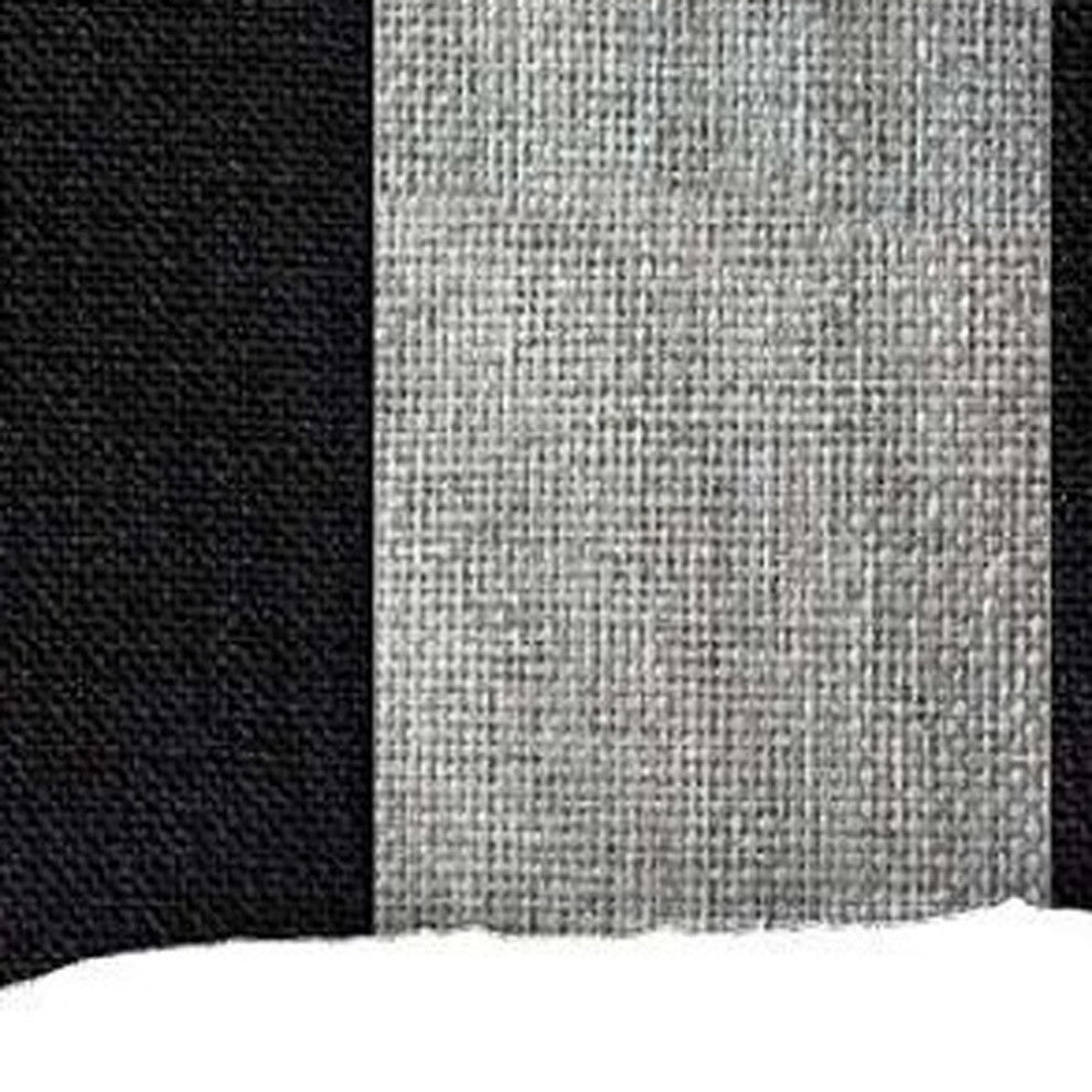 Set of 2 Black and White Lumbar Pillow Covers