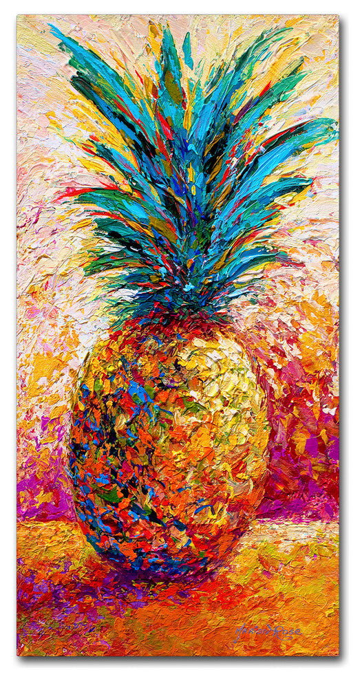 Marion Rose 'Pineapple Expression' Canvas Art, 32 x 16