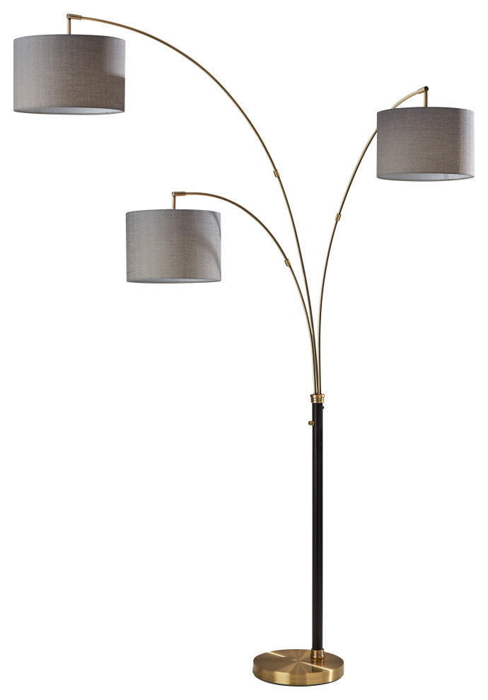 Bergen 3 Arm Arc Lamp