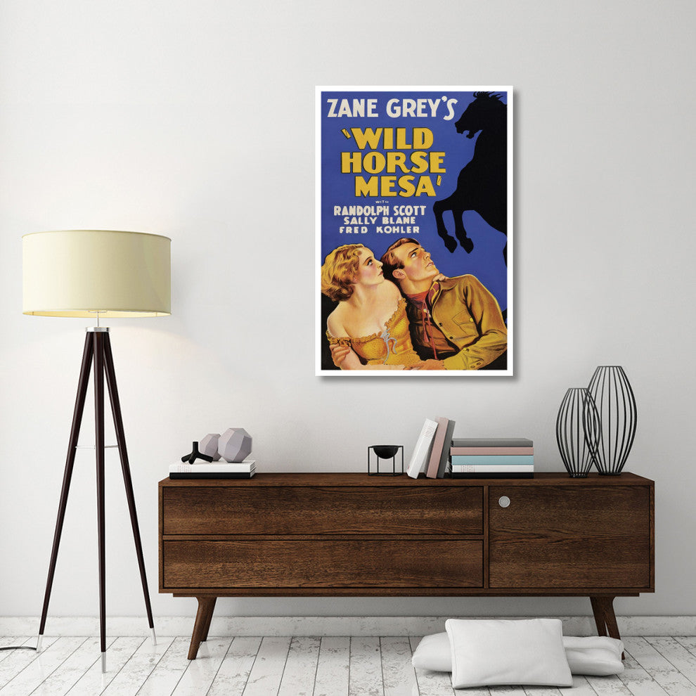 "Vintage Westerns: Wild Horse Mesa" Digital Paper Print, 34"x50"